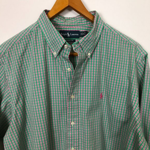 Ralph Lauren Other - Ralph Lauren Cotton Plaid 17.5 Button Shirt